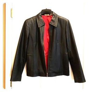 Kim Rogers leather jacket Med